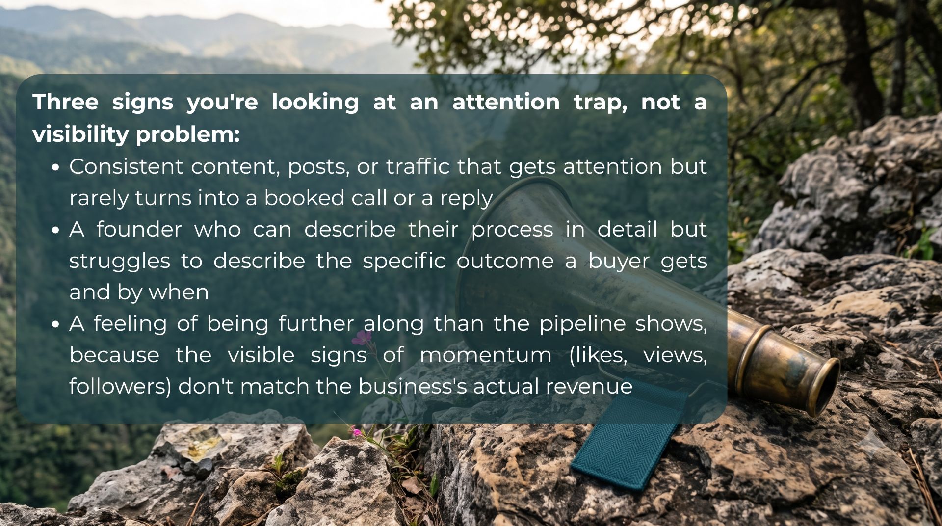 3 signs of an attention trap
