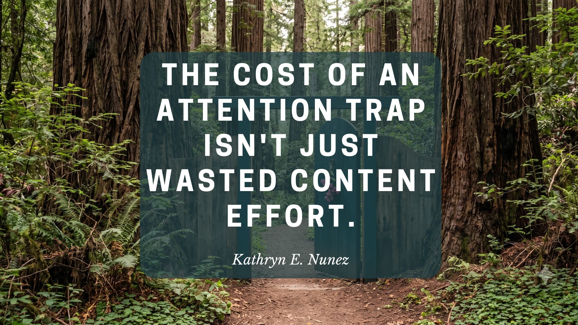 the cost of attention trap